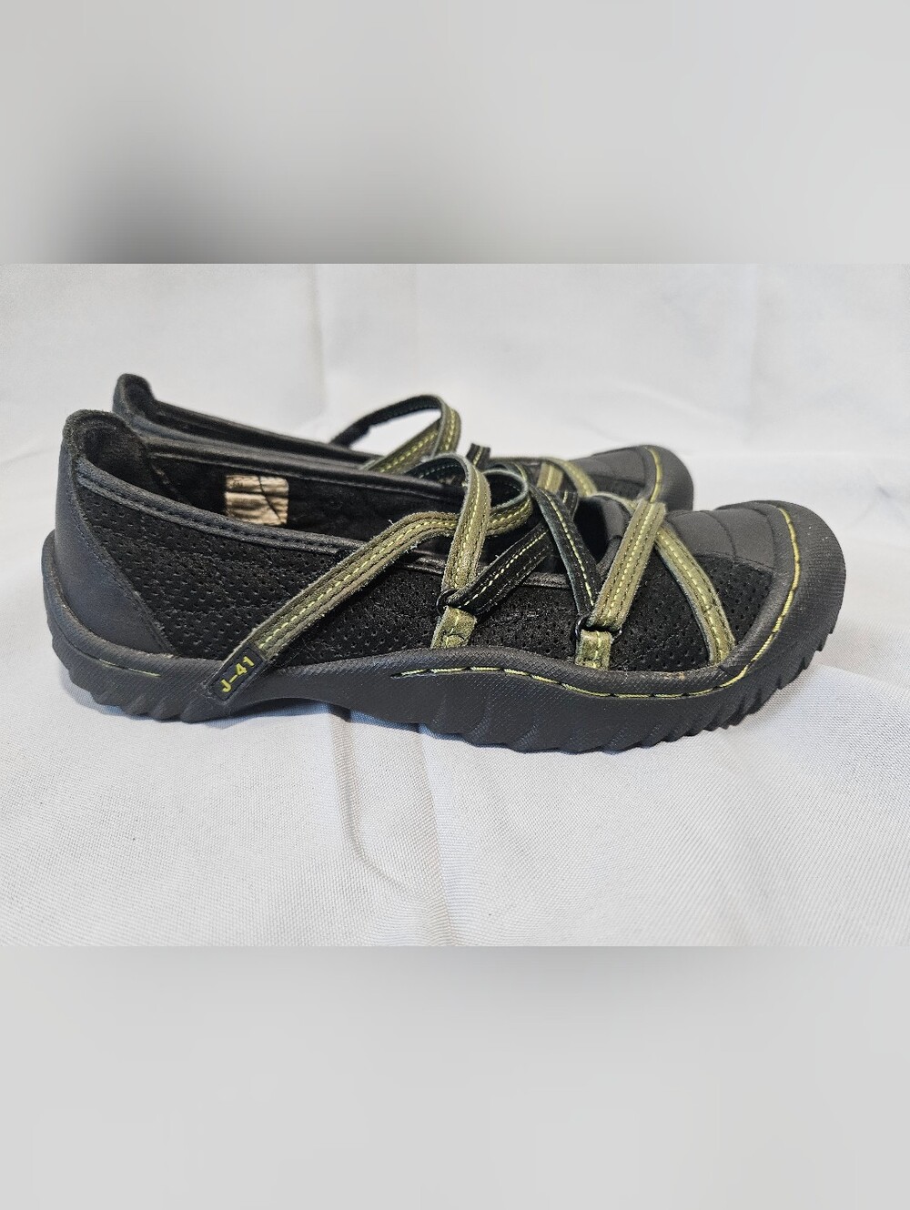 J41 Adventure On Gorpcore Granola Girl Hiking Trekking Mary Jane Black Size 6